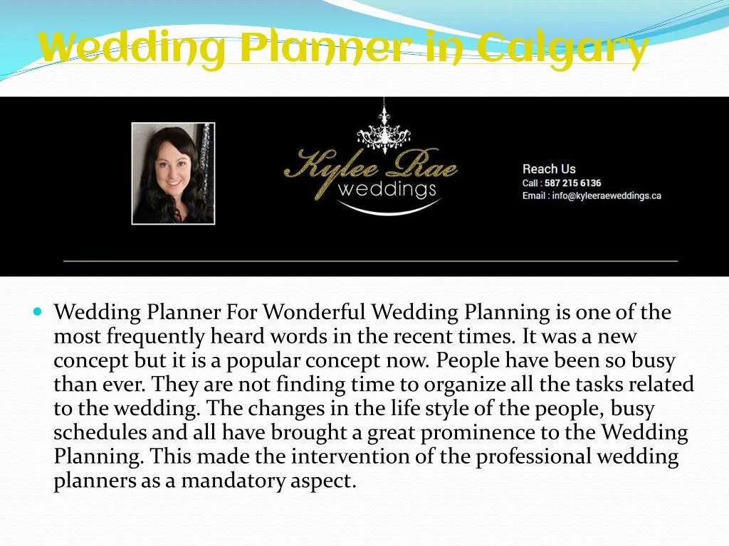 wedding planner in calgary