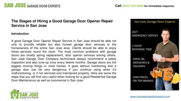 The Stages of Hiring a Good Garage Door Opener Repair Servic