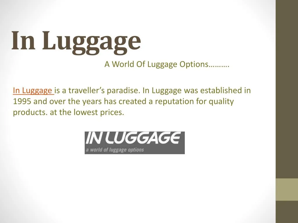 in luggage
