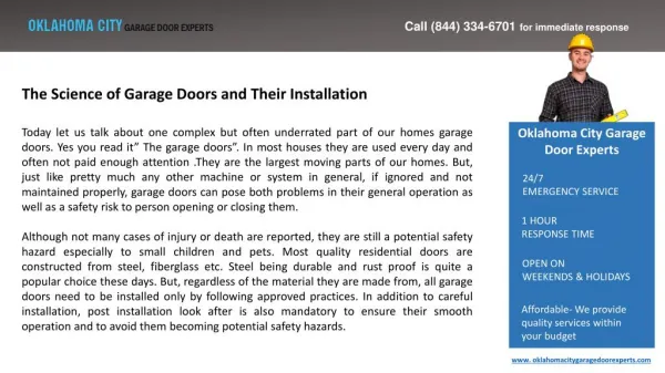 The Science of Garage Doors and Their Installation