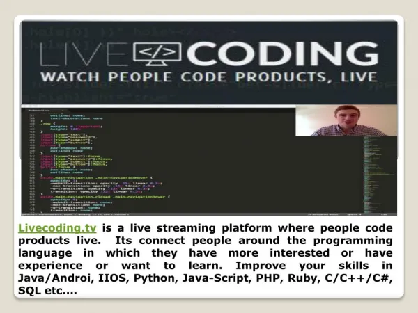 Watch People Write Code Live