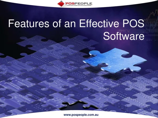 Features of an Effective POS Software