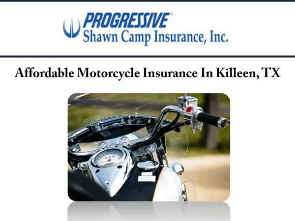 Affordable Motorcycle Insurance In Killeen, TX
