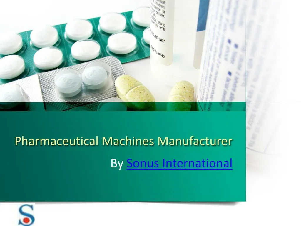 pharmaceutical machines manufacturer