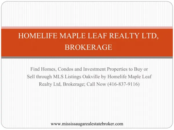 MLS Listings Oakville, Buy Homes, Condos and Investment Prop
