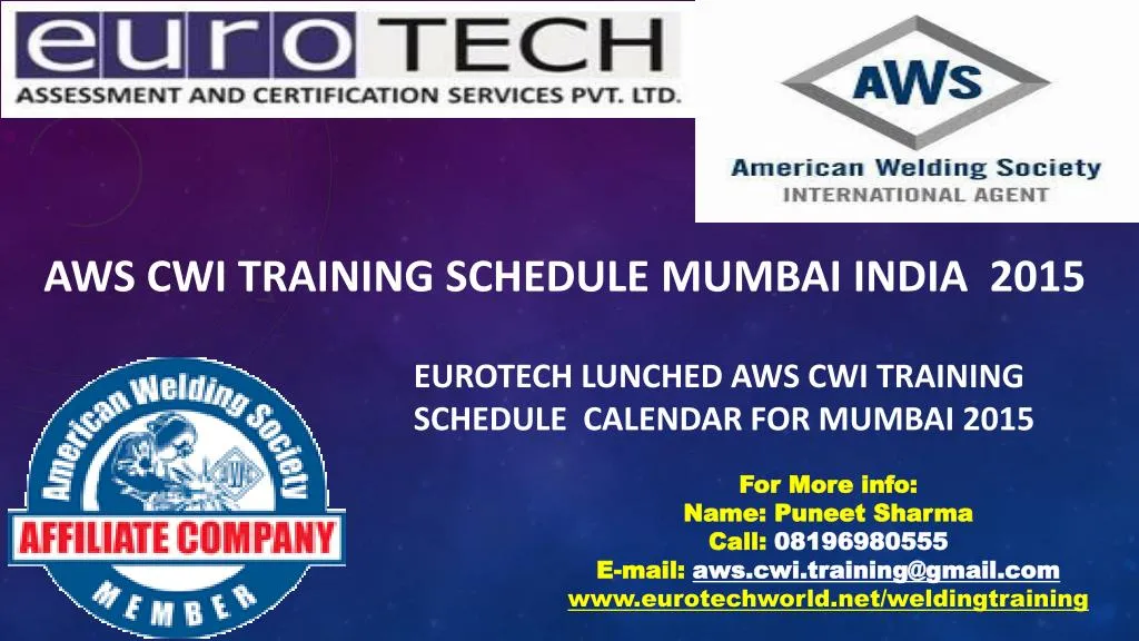 aws cwi training schedule mumbai india 2015