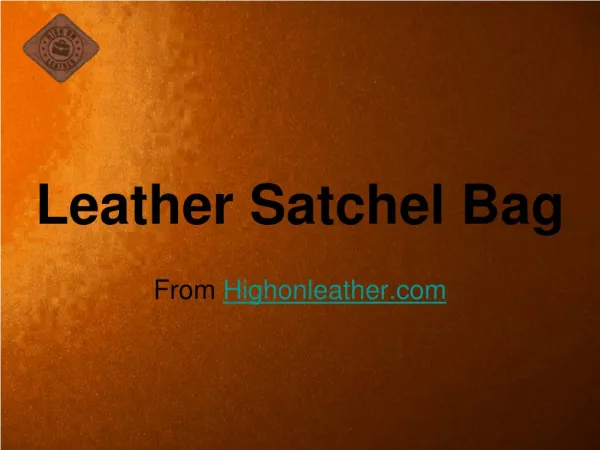 Handmade Leather Satchel Bag