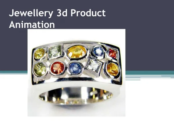 Jewellery 3d Product Animation