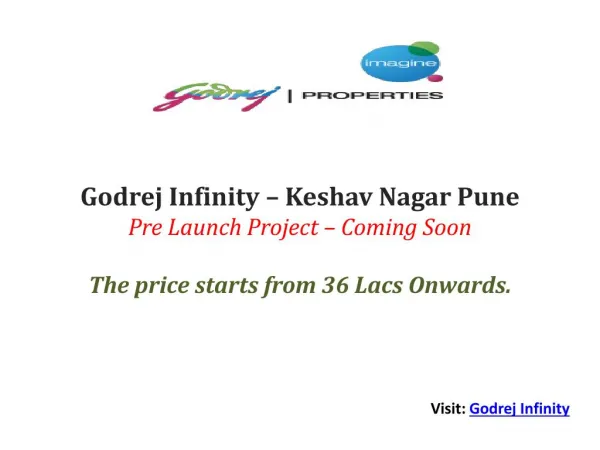 Godrej Infinity Project Pune 3 BHK