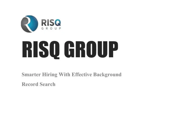 Smarter hiring with effective background record search