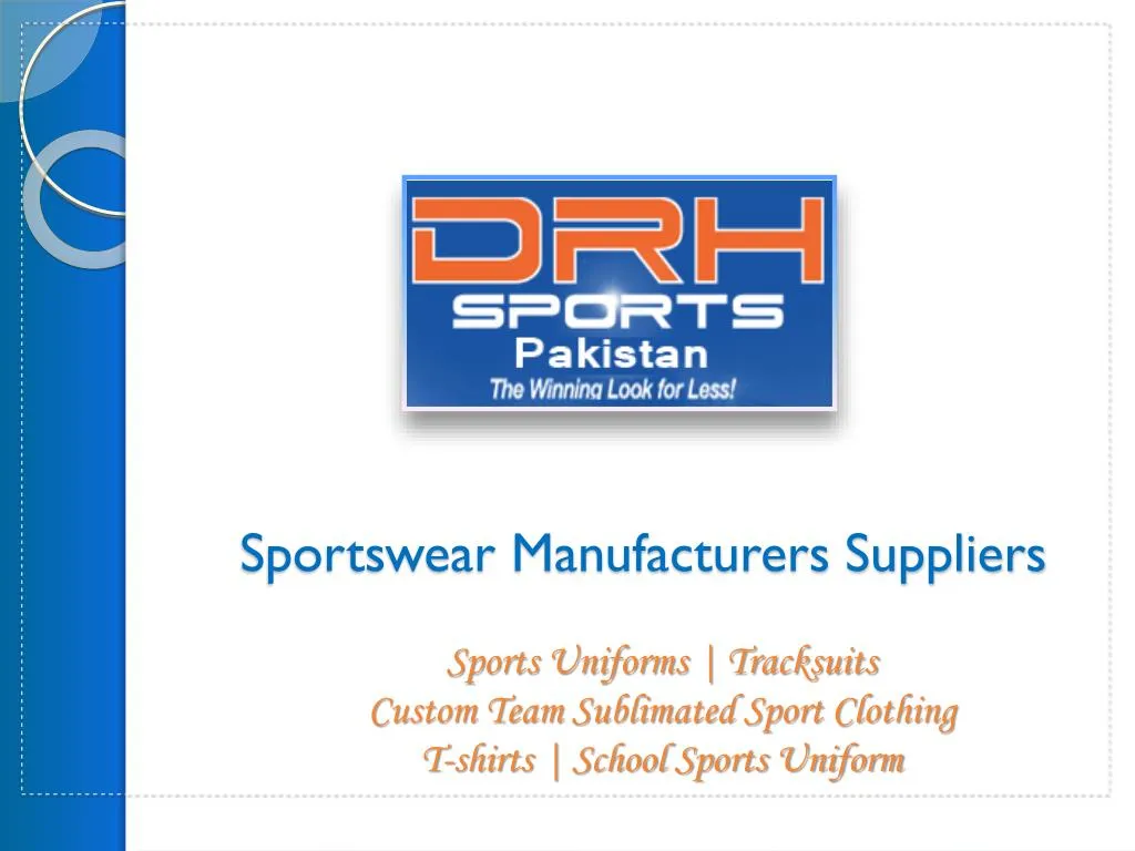 sportswear manufacturers suppliers