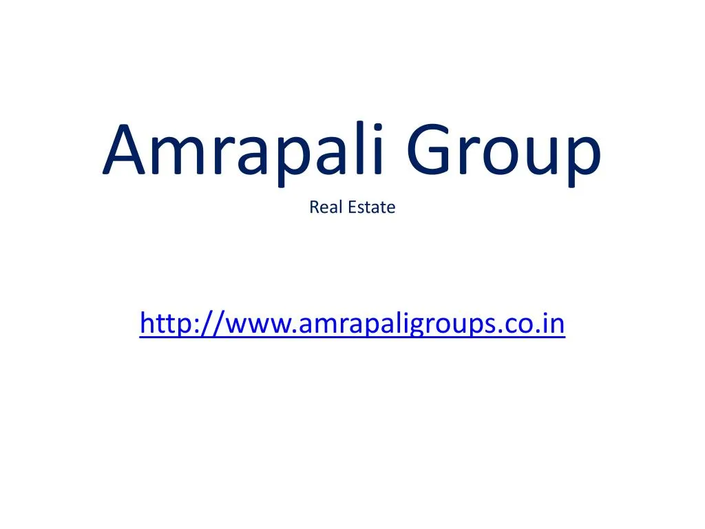 amrapali group real estate