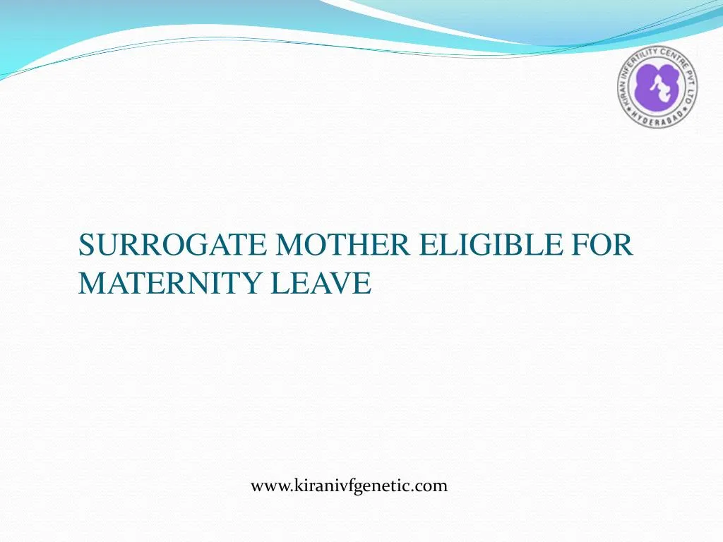 surrogate mother eligible for maternity leave