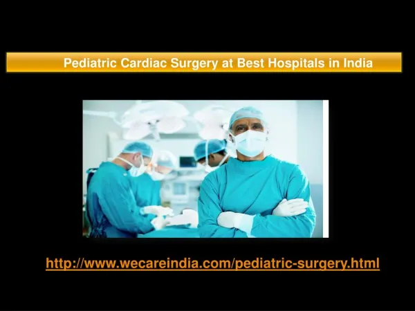 Pediatric Cardiac Surgery Best in India