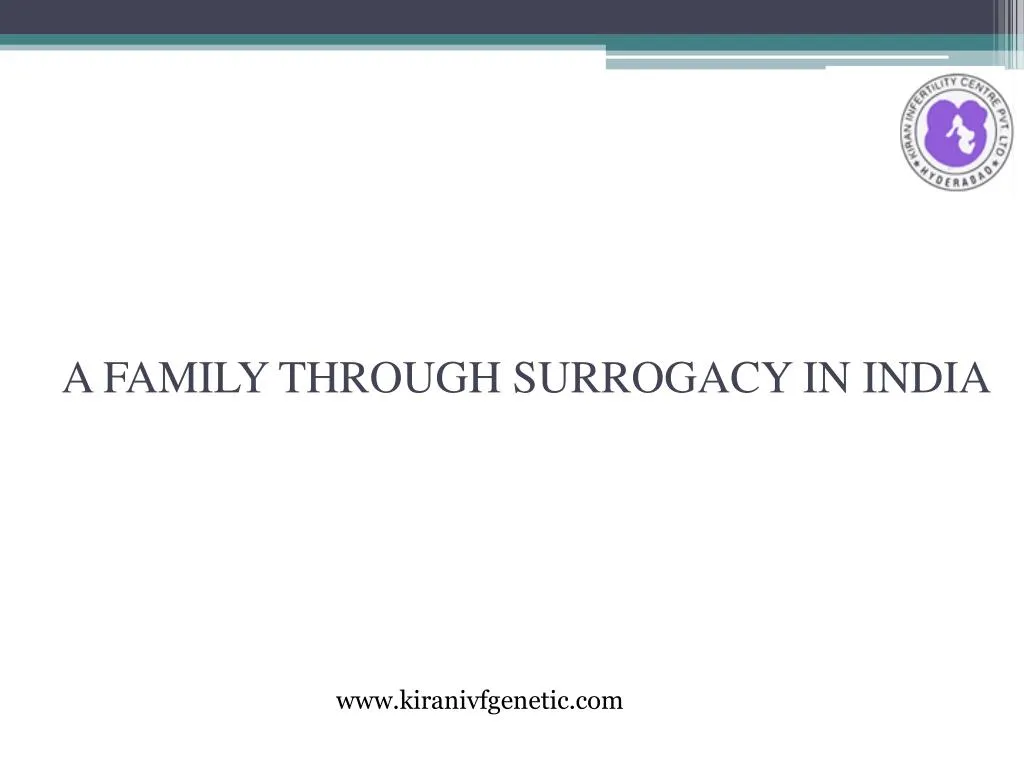 a family through surrogacy in india