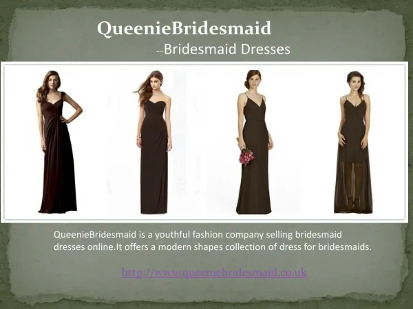 Unique Brown Bridesmaid Dresses