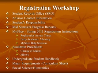Registration Workshop - slide 1