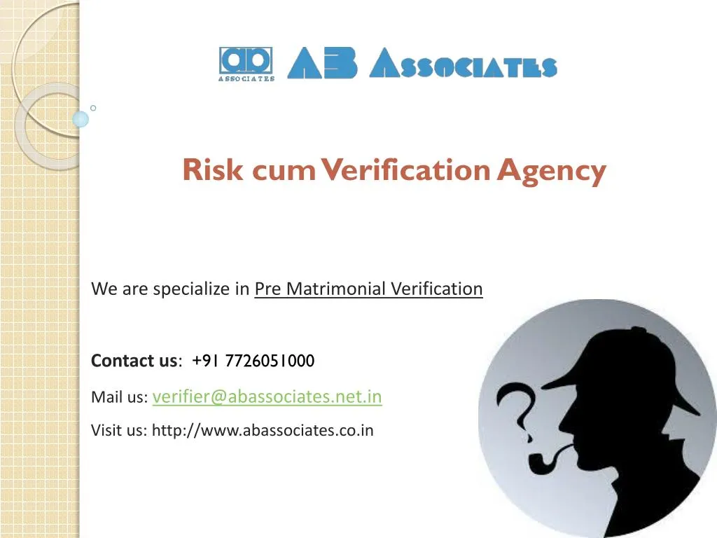 risk cum verification agency