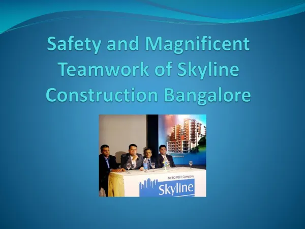 Safety and Magnificent Teamwork of Skyline Construction Bang