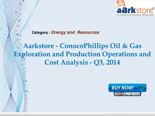 Aarkstore - ConocoPhillips Oil & Gas Exploration and Product