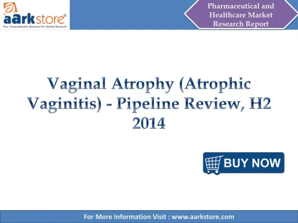 Aarkstore - Vaginal Atrophy (Atrophic Vaginitis) - Pipeline