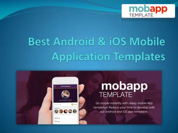 Best Android & iOS Mobile Application Templates