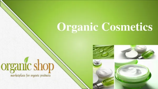 A Healthier Skin, A healthier you- Why use organic Cosmetics