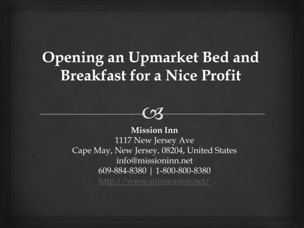 Luxury Bed And Breakfast Cape May NJ