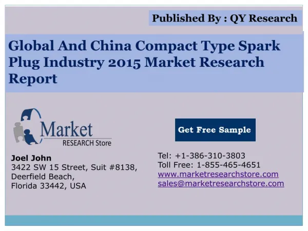 Global And China Compact Type Spark Plug Industry 2015 Marke