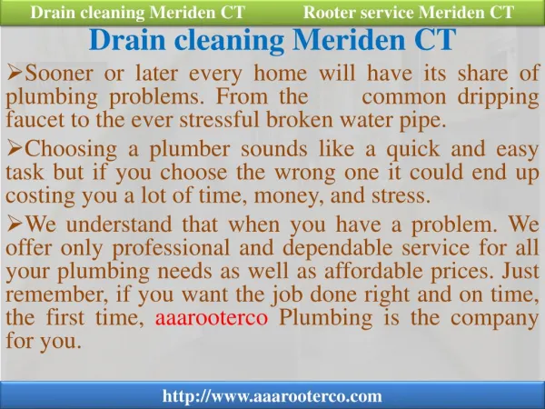 Cleaning, Rooter Service, Sink Installation, Water Heater an