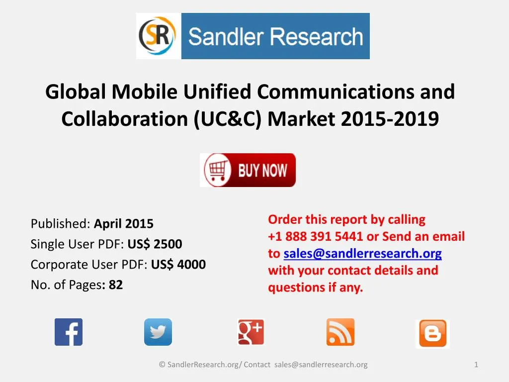 global mobile unified communications and collaboration uc c market 2015 2019
