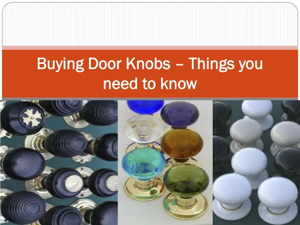buying door knobs things you need to know