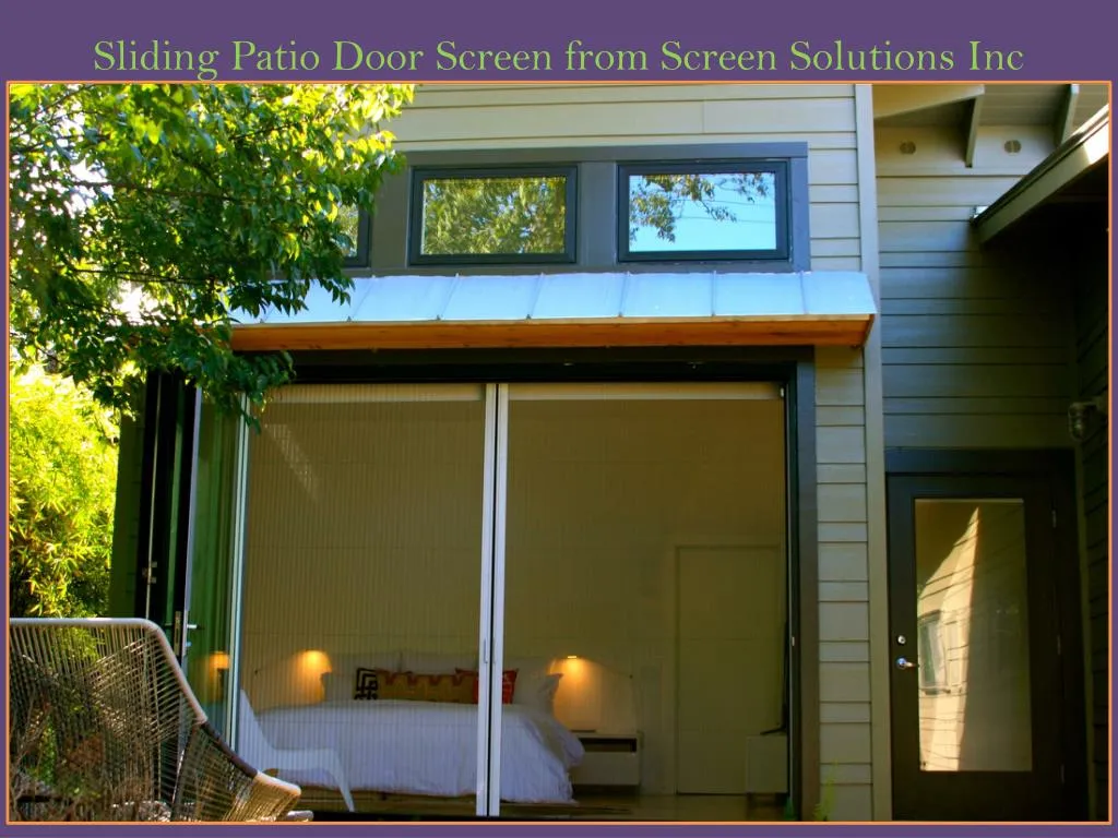 sliding patio door screen from screen solutions inc