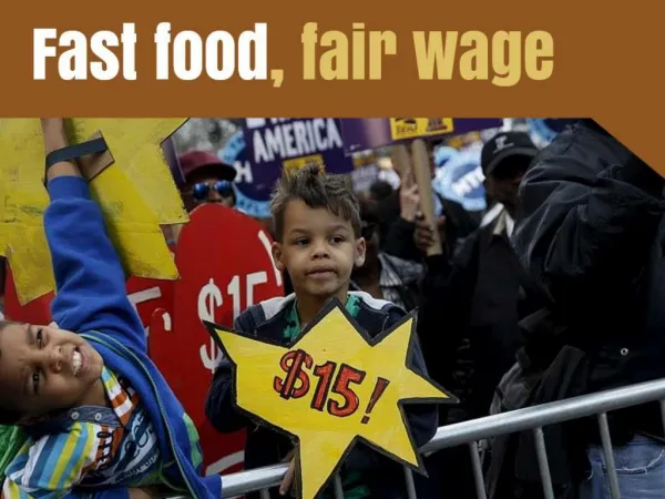 Fast food, fair wage