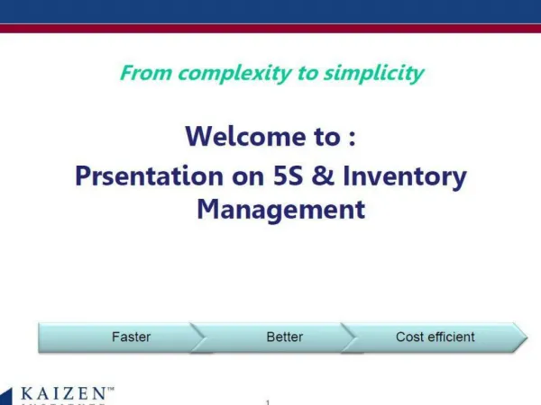 What is Inventory Management & 5S?