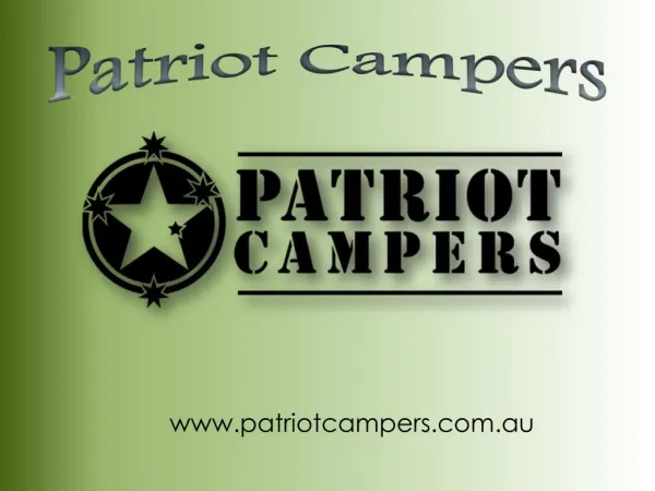 Patriot Campers - www.patriotcampers.com.au