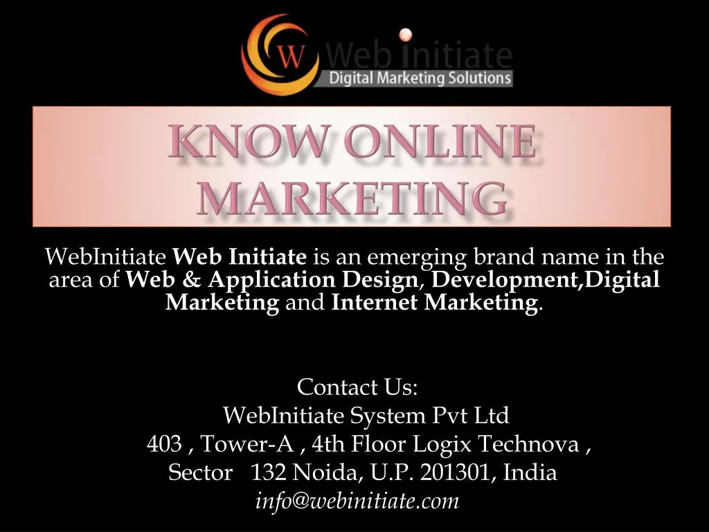 know online marketing