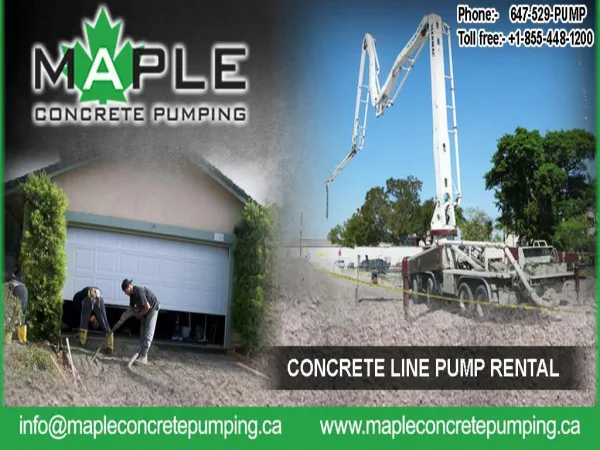 Best Concrete Pumping Rental Services in Toronto