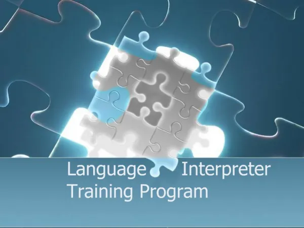 Language Interpreter Training Program