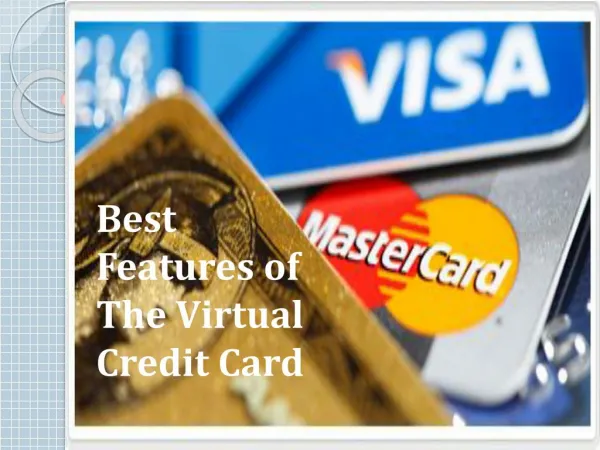 Best Features of the Virtual Credit Card