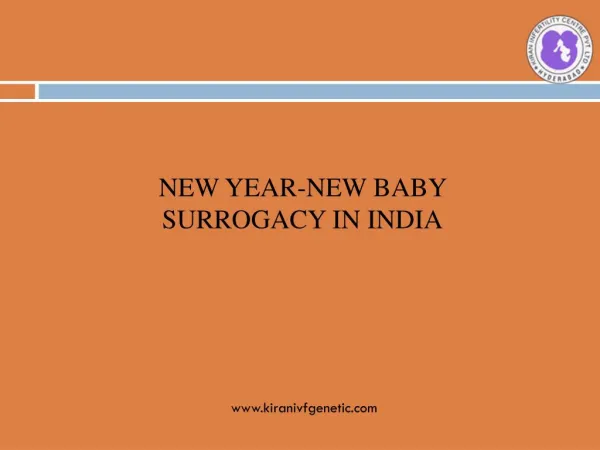 New Year-New Babies Surrogacy in India