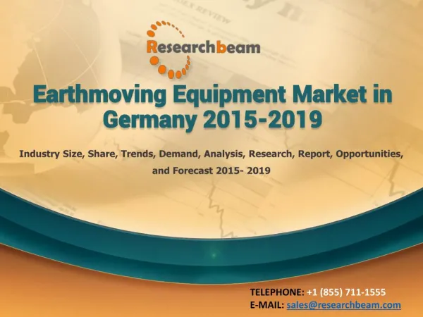 Earthmoving Equipment Market in Germany 2015-2019