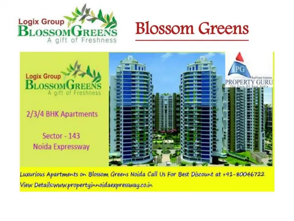 Luxury Apartments in Blossom Greens Noida Extension