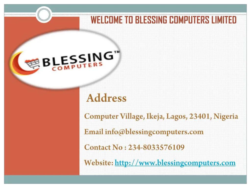 welcome to blessing computers limited