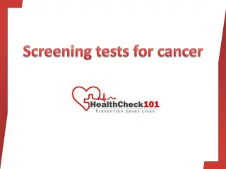 Liver Screening Test - slide 1