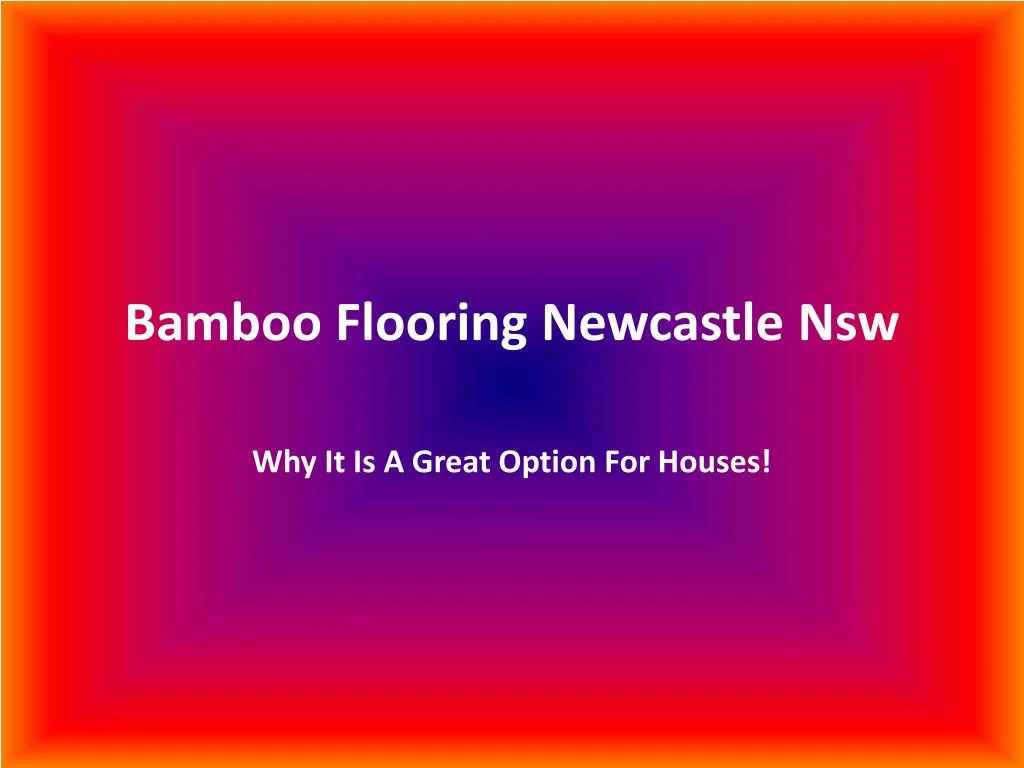 bamboo flooring newcastle nsw