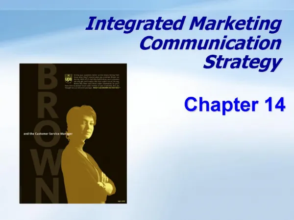 Integrated Marketing Communication Strategy