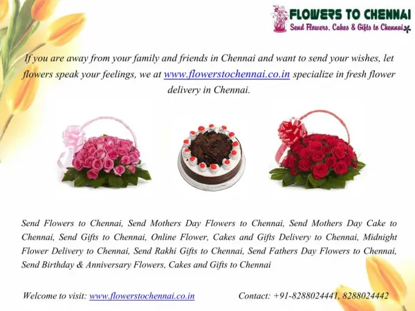 Send Online Flowers to Chennai
