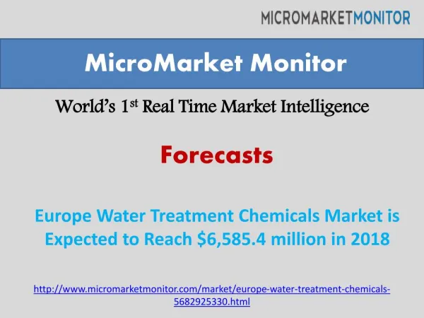 Europe Water Treatment Chemicals Market Research