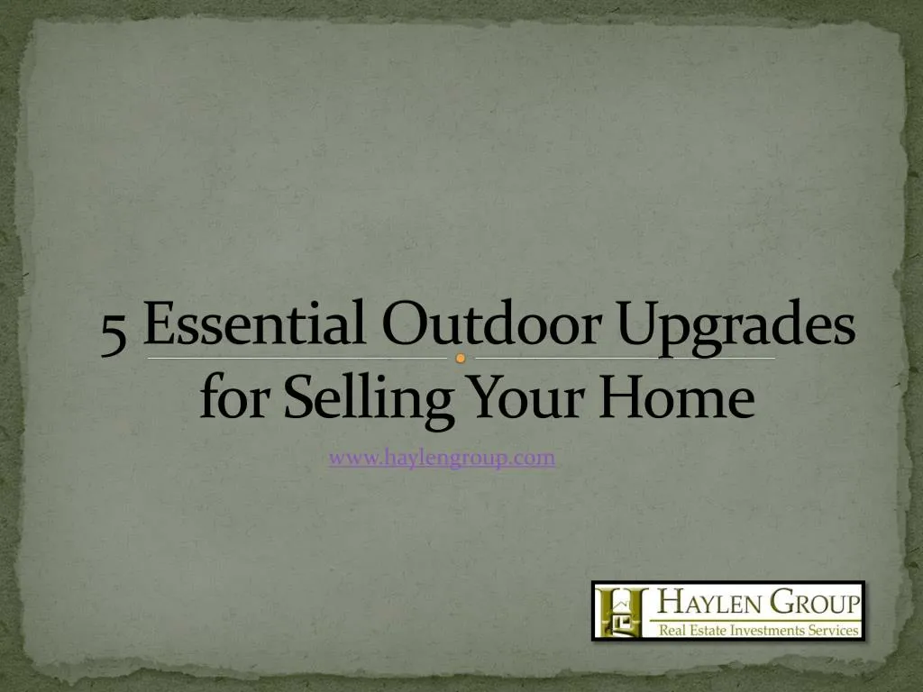 5 essential outdoor upgrades for selling your home